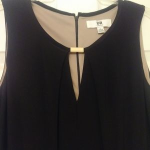 DR collection black full length dress. Size L